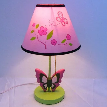 Lámpara de escritorio de los niños de la mariposa de Polyresin ...
