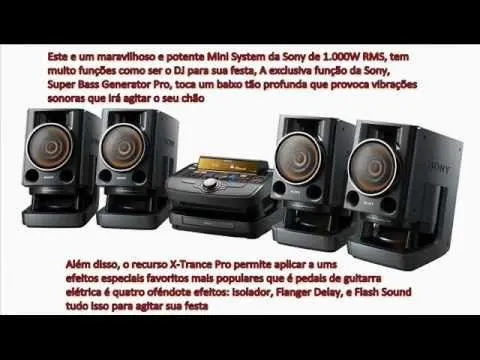 Lançamento 2011 - Mini System SONY ZUX999 - YouTube