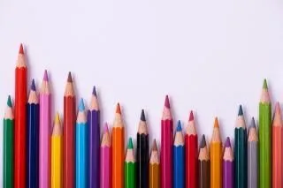 lápices de color del marco | Descargar Fotos gratis
