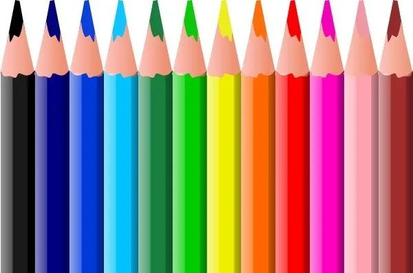 Lápices de colores Vectores Vector misceláneos - vectores gratis ...