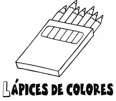 Imprimir: Dibujo gratis de lápices de colores. Dibujos del colegio ...