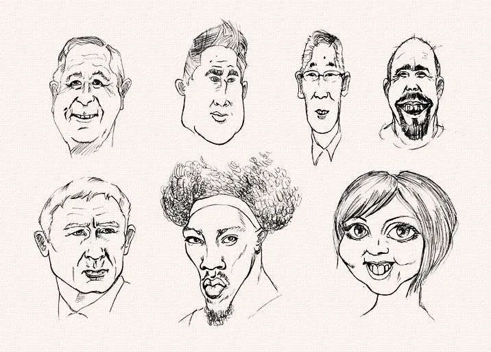 Rostros en caricatura - Imagui