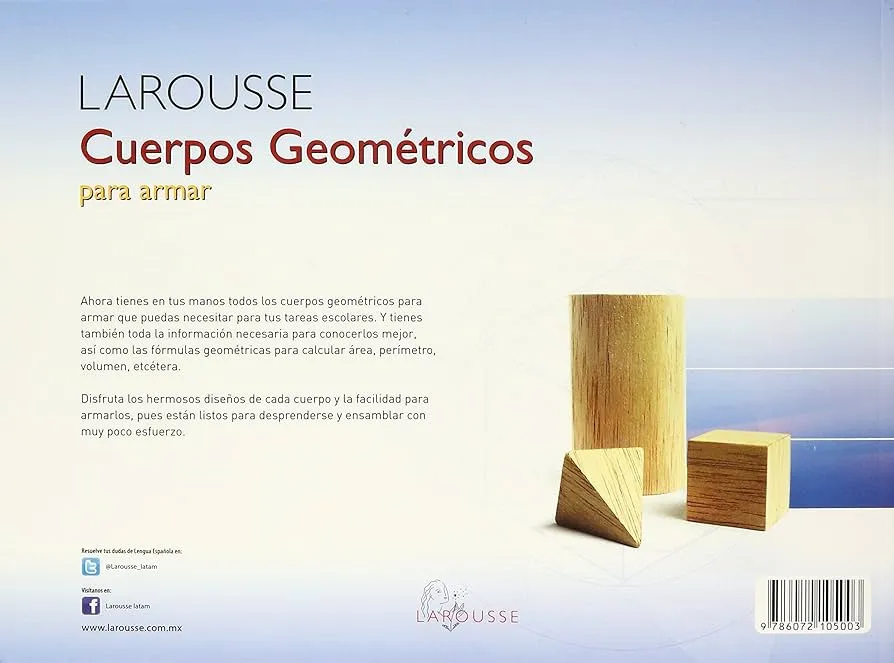 LAROUSSE Cuerpos Geometricos para armar, 21 cuerpos. : MARGARITA SORDO  RUIZ: Amazon.com.mx: Libros