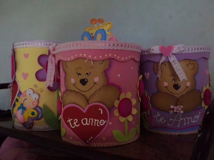 latas de leche decoradas | latas decoradas,souvenirs para niños de ...