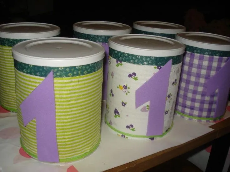 Souvenir con latas de leche - Imagui