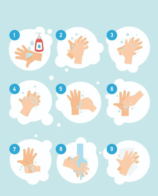 Lavado de manos: 9 pasos para un correcto lavado de manos - Revista Ahora  Mamá