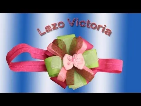 Como hacer lazos y cintillos: Lazo Victoria - YouTube