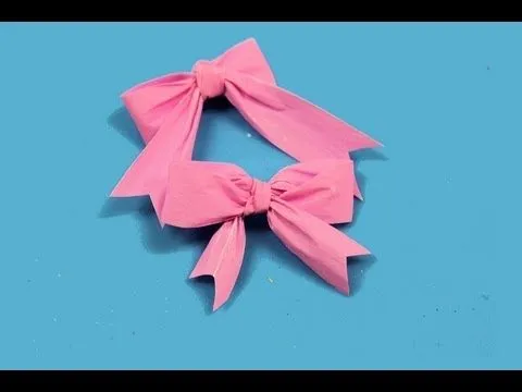 Cómo hacer lazos faciles con un tenedor. Little ribbons - YouTube