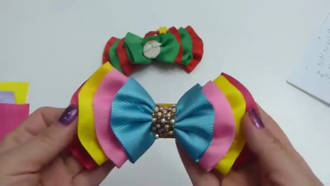 Como Hacer lazos/ Moños para el cabello de Niñas / Paso a paso ... Como Hacer lazos/ Moños para el cabello de Niñas / Paso a paso ...