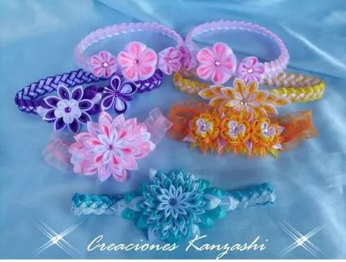 lazos on Pinterest | Ribbon Flower, Kanzashi Flowers and Hair Bows