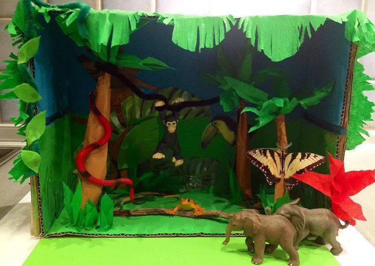 Learning by doing: diorama de la selva | Con tus manitas