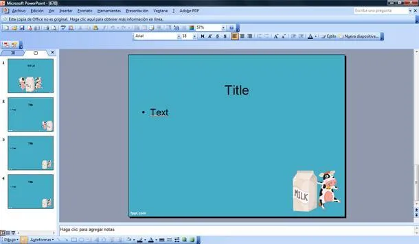 Leche Plantilla PowerPoint | Plantillas PowerPoint Gratis