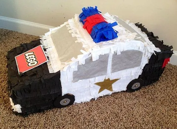Lego Police Car Custom Pinata on Etsy, PINATAS PLUS | Custom Made ...