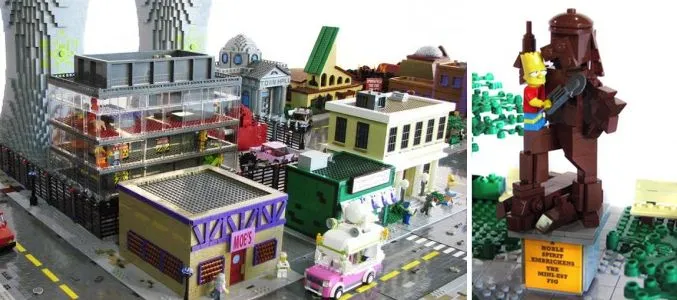 Lego recrea la ciudad de Springfield ('Los Simpson') en una ...