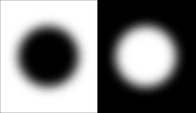 Lenguaje Visual: Visión de puntos blancos sobre fondo negro