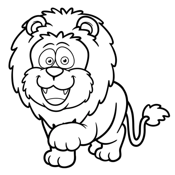 León de dibujos animados — Vector stock © sararoom #29736993