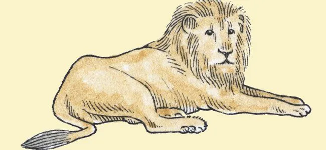 El león y la zorra. Fábulas de Samaniego