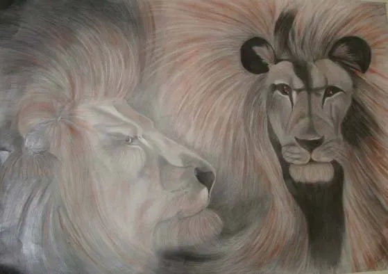 Imágenes de leones a lápiz - Imagui