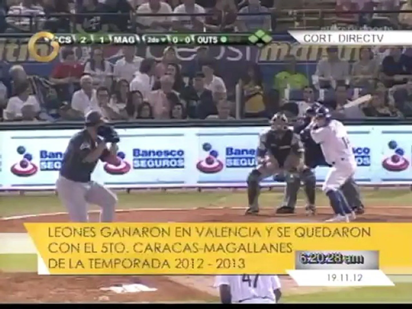 Leones del Caracas derrotan 7-5 a Magallanes - Vídeo Dailymotion