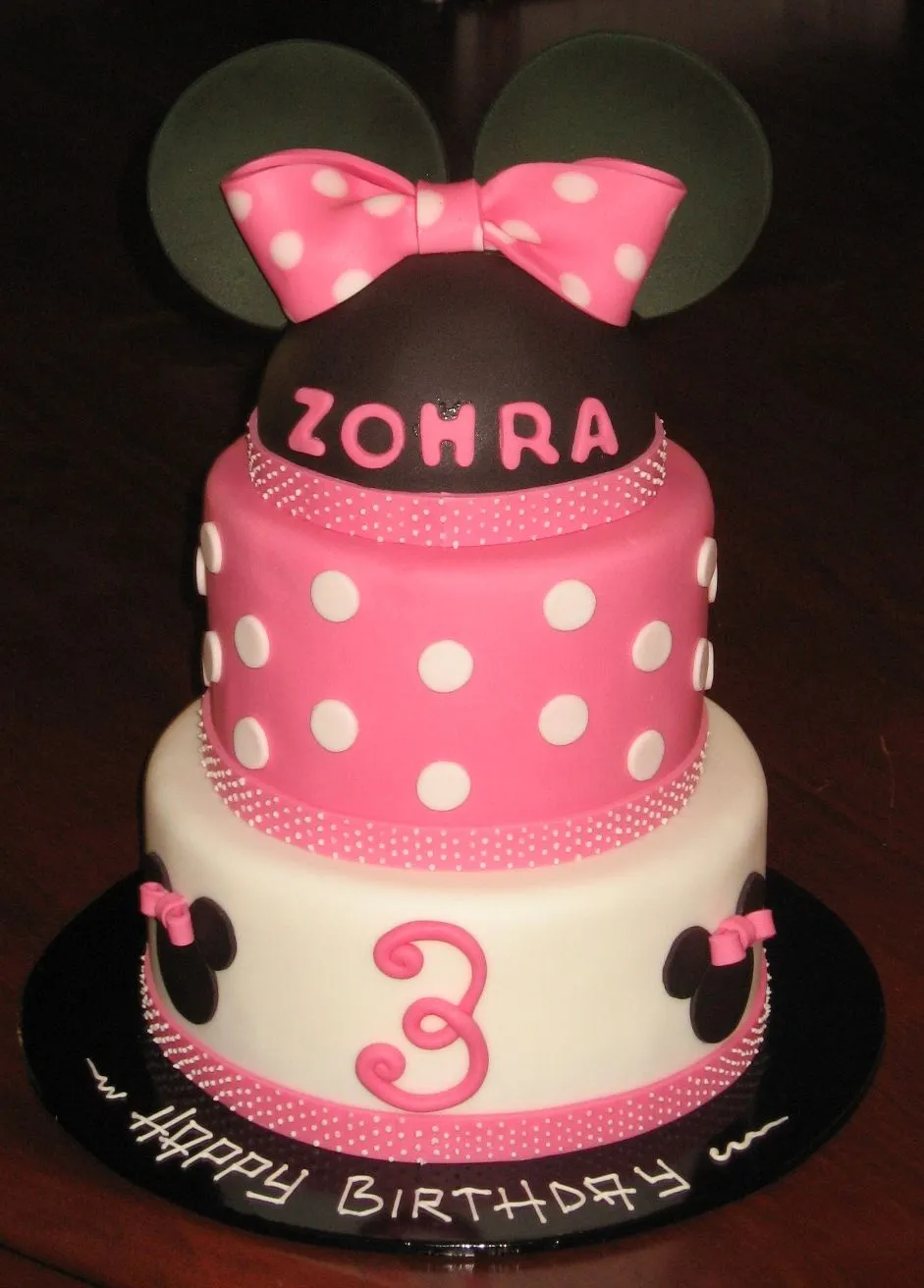Let Them Eat Cake: Minni Mouse 3 Tier Cake