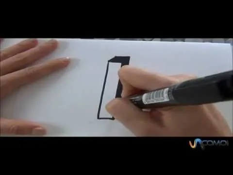 Cómo hacer la letra I en 3D - How to make the letter I in 3D - YouTube