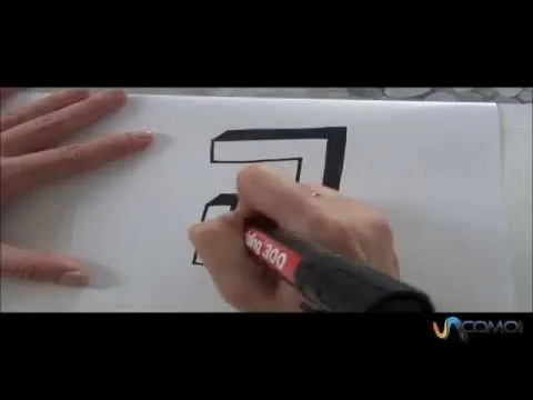 Cómo hacer la letra J en 3D - How to make the letter J in 3D - YouTube