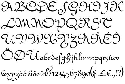 Letras cursivas elegantes mayúsculas abecedario - Imagui