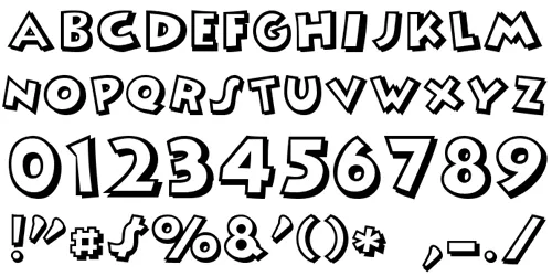 Moldes de letras font - Imagui
