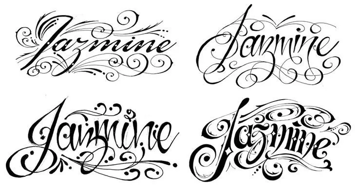 Letras caligrafia tatuajes - Imagui