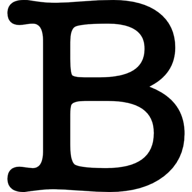 Letra b símbolo | Descargar Iconos gratis