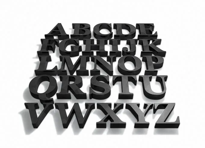 Imagenes de abecedarios en 3D - Imagui
