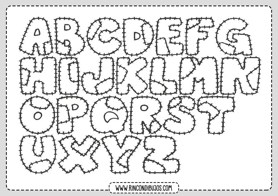 Letras del Abecedario para colorear | Laminas Gratis Letras del Abecedario para colorear | Laminas Gratis