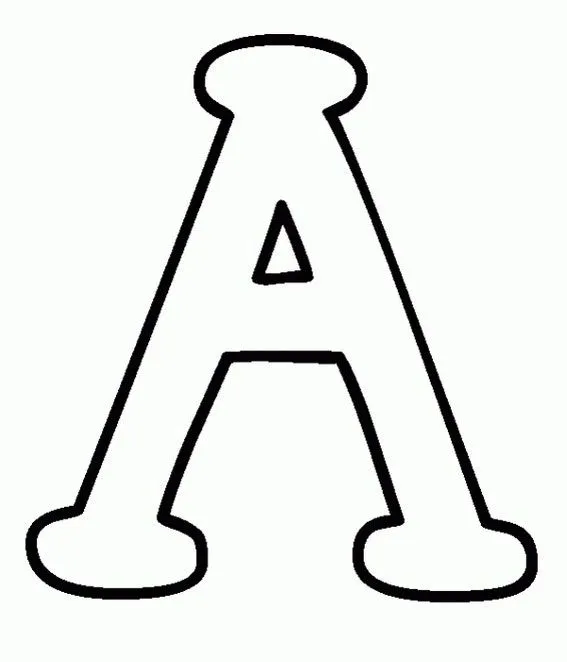 letras del abecedario la A la B y la C | pintar y colorear