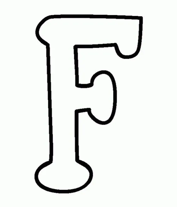 letras del abecedario f y g | pintar y colorear