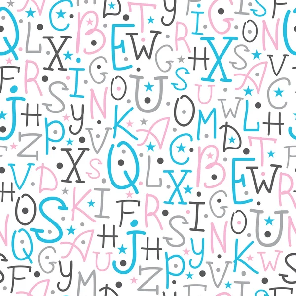 Las letras del alfabeto colorido transparente patrón de fondo ...