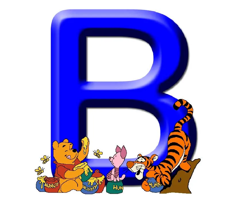 LETRAS DEL ALFABETO DE WINNIE THE POOH:LETRA B WINNIE,TIGGER Y PIGLET ... LETRAS DEL ALFABETO DE WINNIE THE POOH:LETRA B WINNIE,TIGGER Y PIGLET ...