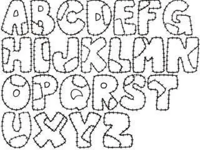 Letras alfabeto bonitas - Imagui