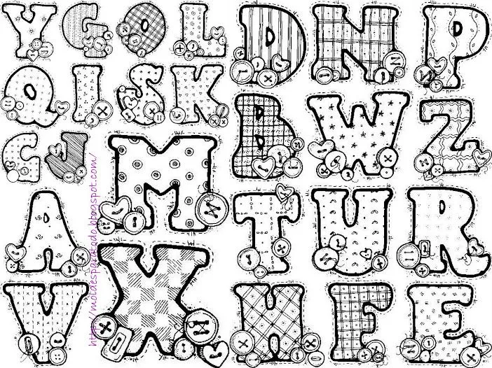 Letras para carteles abecedario completo - Imagui