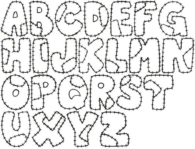 Moldes de letras para imprimir grandes abecedario - Imagui