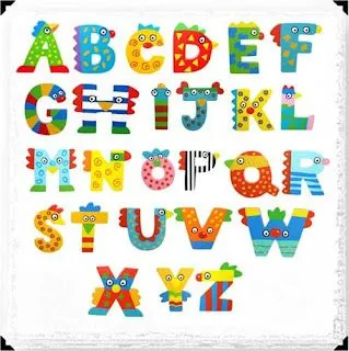 Moldes de letras con dibujos infantiles - Imagui
