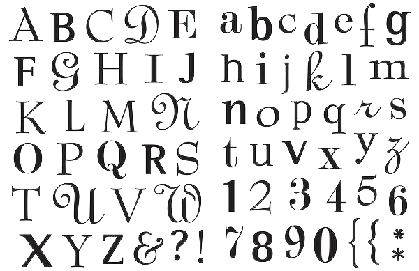 Tipos de letra bonitas abecedario - Imagui