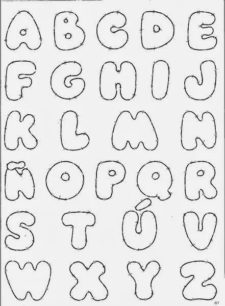 Abecedario de letras para letreros - Imagui