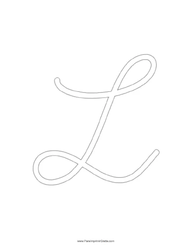 Letras en Cursiva - Para Imprimir Gratis - ParaImprimirGratis. Letras en Cursiva - Para Imprimir Gratis - ParaImprimirGratis.