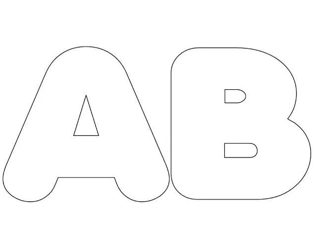 Letras do alfabeto grande | draw | Pinterest | Manualidades