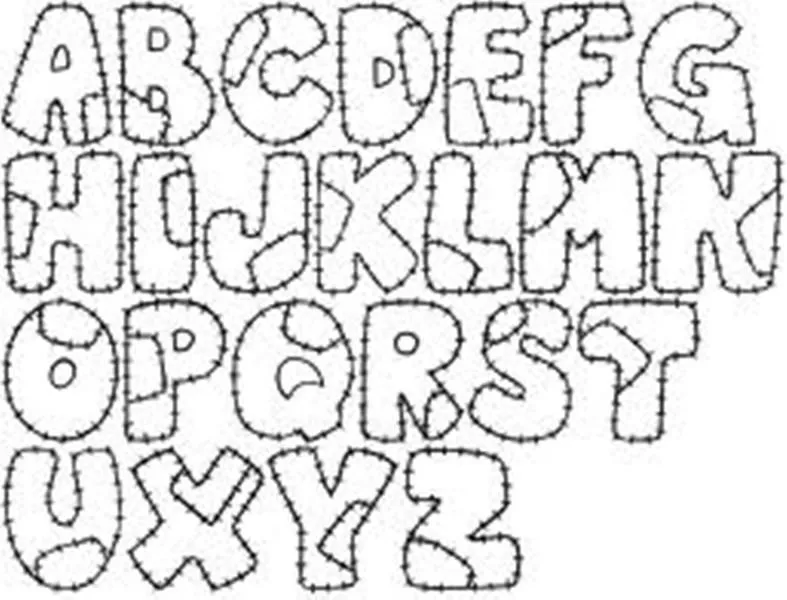 Alfabeto de letra gorda - Imagui