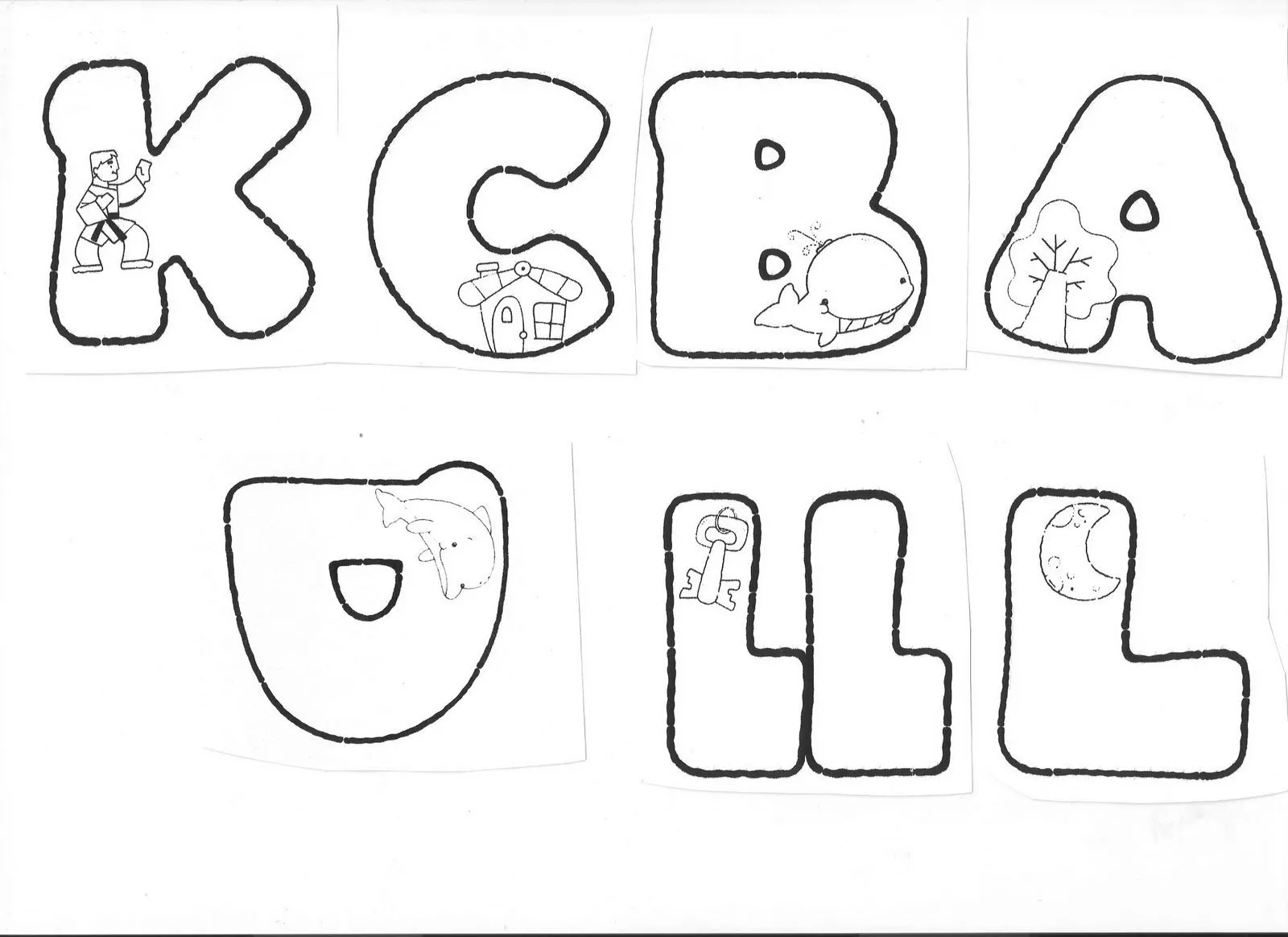 Imágenes de moldes de letras en foami - Imagui
