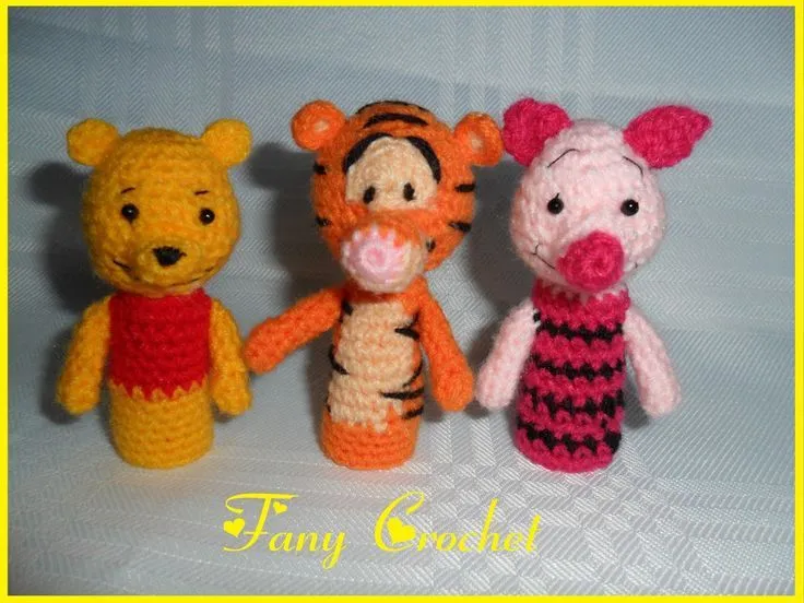 Títeres de dedos personajes de Winnie the Pooh ( Pooh, Tiger y ...