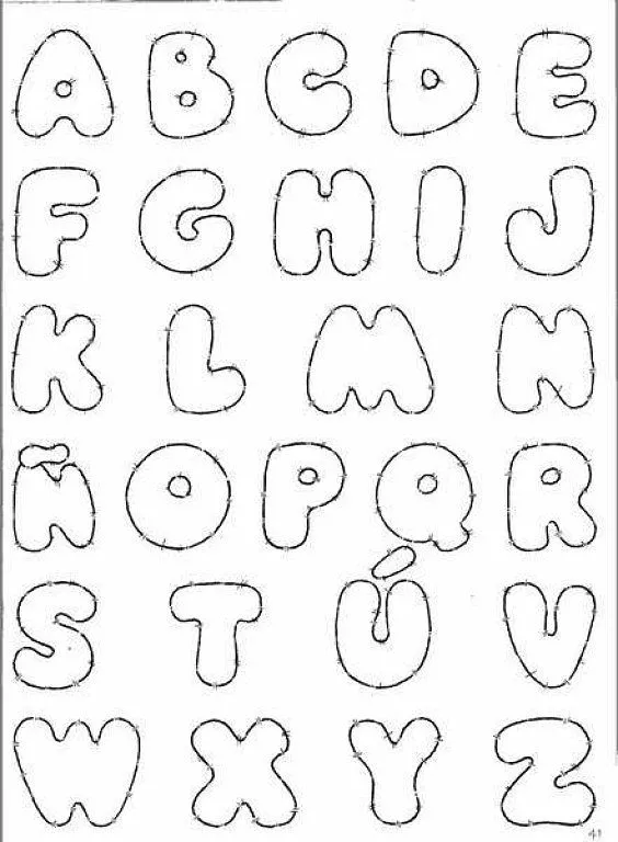 Letras en goma eva moldes - Imagui | dibujos para moldes | Pinterest