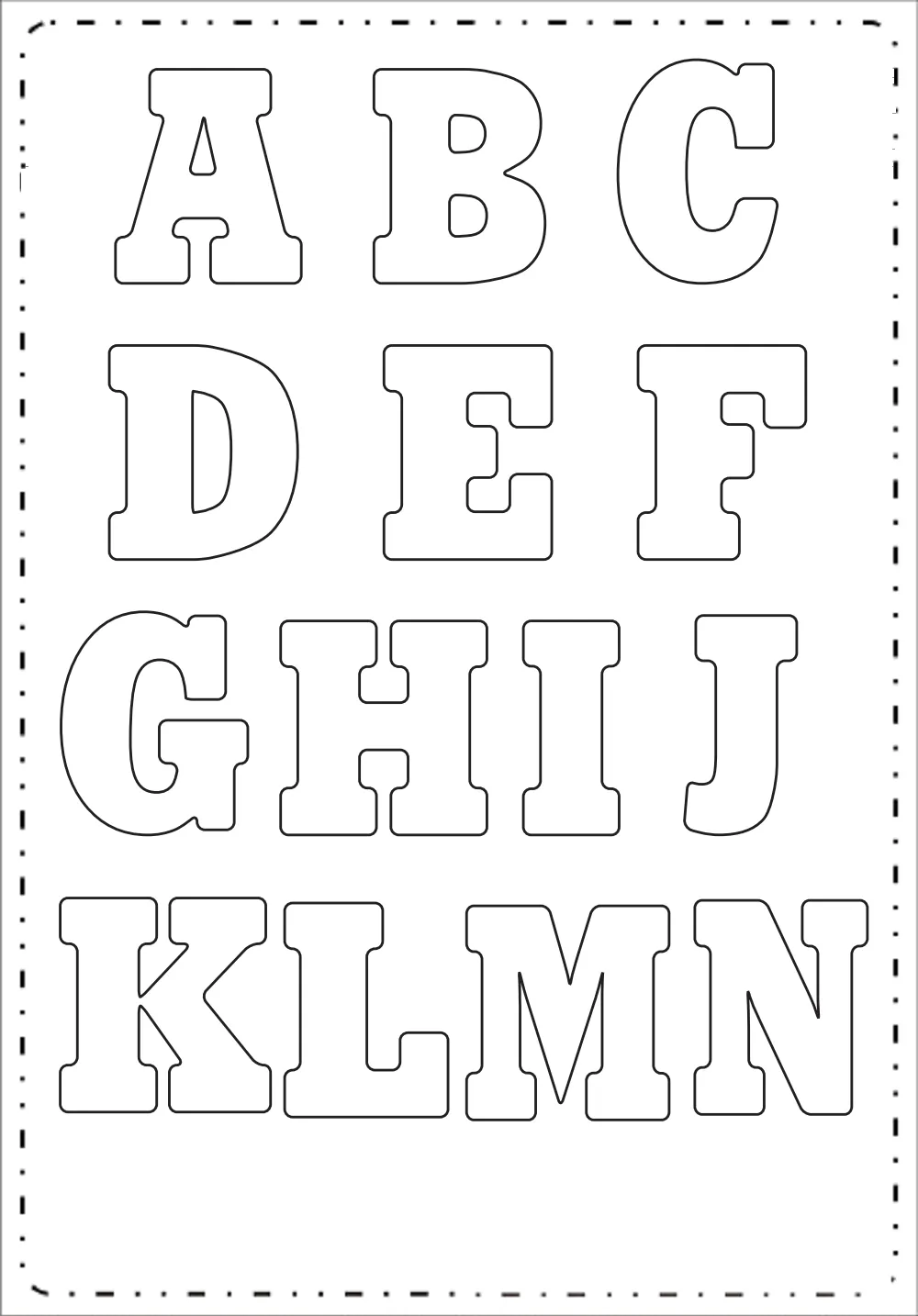 letras gordas para decorar moldes de letras do alfabeto moldes de ...
