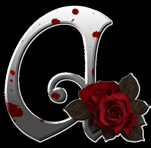 Letras goticas con rosas - Imagui